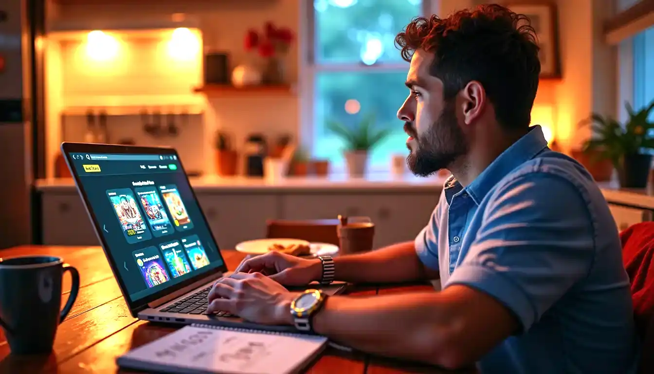 Just Casino Australia homepage and trust signals on screen